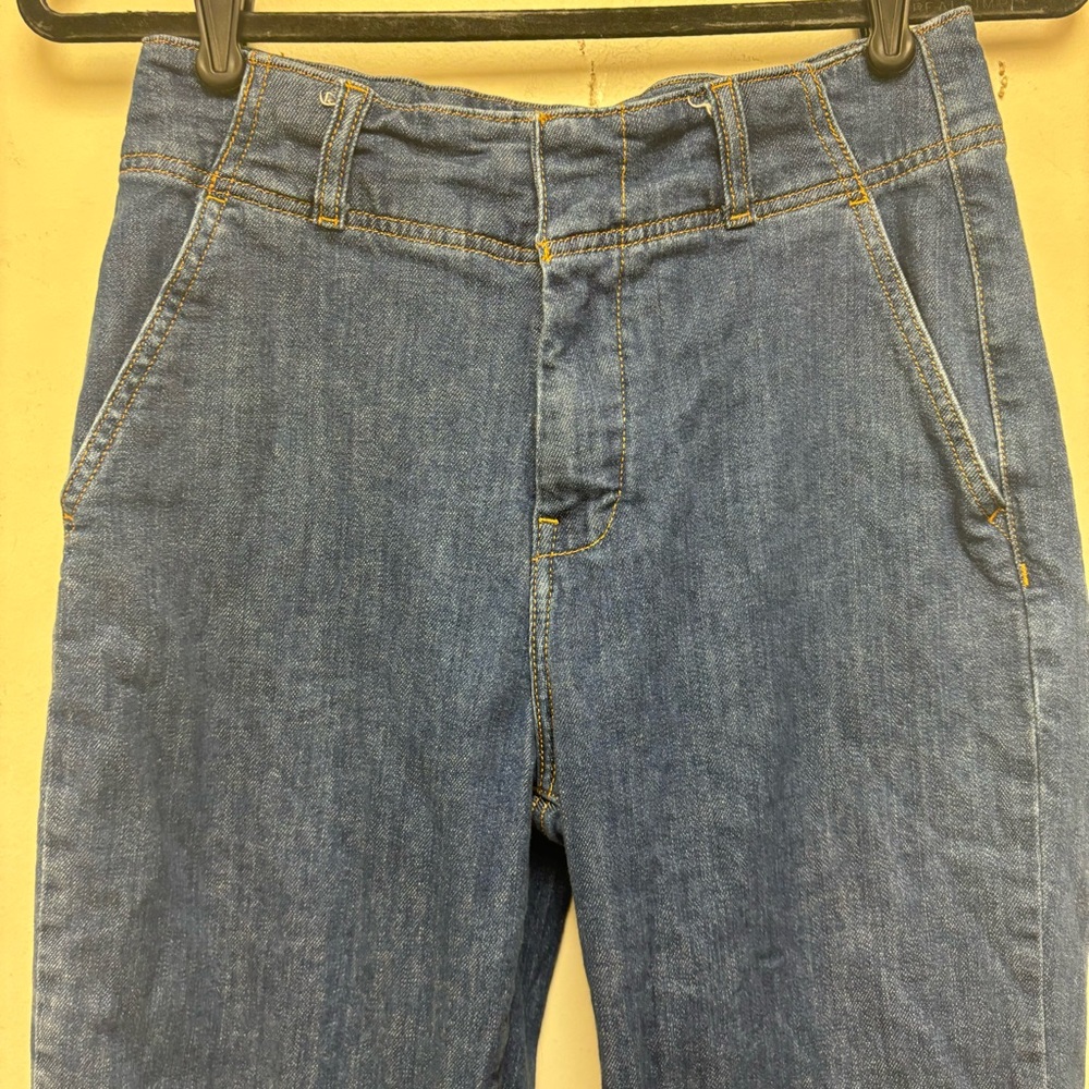 Anthropologie Pilcro Maisy Relaxed Cuff Mid Rise Straight Leg Jeans - Picture 9 of 16